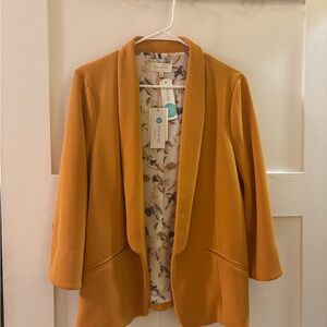 Skies Are Blue Mustard Blazer by Stitch Fix